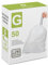 8 Gallon Code G Heavy Duty Drawstring Trash Bags | 1.2 Mil | White Garbage Can Liners 8 Gallon / 30 Liter (50 Count) Compatible with simplehuman Code G Heavy Duty Plastic Trash Bags