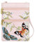 Anuschka Handbemalte Travel Crossbody Tasche aus echtem Leder mit doppeltem Reißverschluss - Butterfly Melody