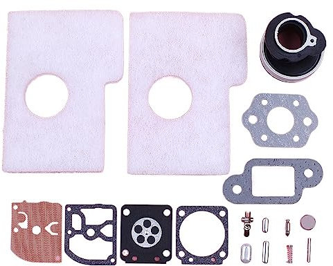 SYLALE Adefol Kit de Reconstruction de réparation de carburateur de collecteur d'admission for Stihl MS180 MS170 018 017 MS 180 170 pièce de tronçonneuse Joint Filtre à Air