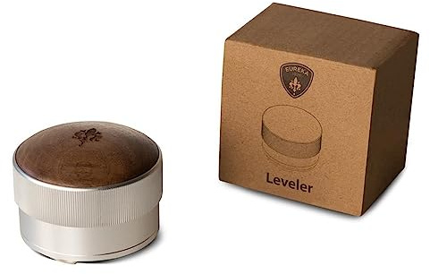 Eureka Leveler Ø 58,3mm mit verstellbarer Tiefe aus Edelstahl mit Walnussholz