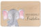 wunderwunsch - Individuelles Holzbrett mit Hochwertigem UV-Druck für Kinder - Personalisiertes Frühstücksbrettchen - Niedliche Motiv-Brettchen mit Namen (Elefant links unten)