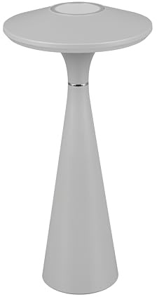 Reality Leuchten LED Außen Akku Tischleuchte Torrez R57726177, Kunststoff Ultimate Grau matt, inkl. 2 Watt LED, dimmbar, Lichtfarbe einstellbar