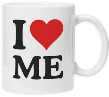 New Spirit Original I Love me red Heart Black Text Mug