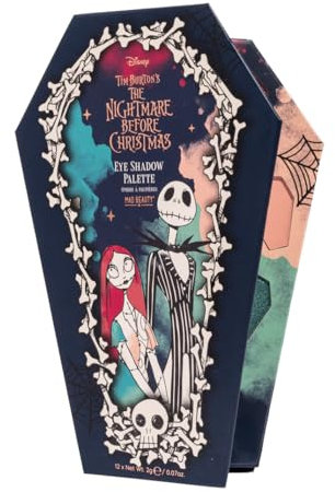 Disney The Nightmare Before Christmas Eyeshadow Palette | MAD BEauty | With built-in Mirror, Gift for Women