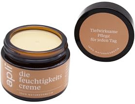 aplí | die feuchtigkeits creme – 100% natürliche Gesichtscreme & Körpercreme | Ohne Parabene, Emulgatoren & Konservierungsstoffe | Mit Olivenöl, Mandelöl, Johanniskraut & Propolis [2x50ML]