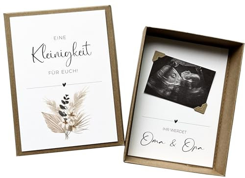Schwangerschaft verkünden | Ihr werdet Oma & Opa, Du wirst Oma/Opa, Wir bekommen ein Baby | Geschenkbox Schwangerschaftsverkündung | Boho (Boho, Ihr werdet Oma & Opa)