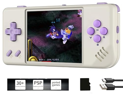 RG35XX Plus Linux Handheld Game Console 3.5 Inch IPS Screen, 35xx Plus with a 64G Card Pre-Loaded 6900 Games, RG35X Plus Supports 5G WiFi Bluetooth HDMI and TV Output 3300 mAh Battery