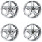 4x Borbet Felgen XR 8x18 ET30 5x112 brilliant silver kompatibel mit BMW 2er 3 3er 4er 5er 6er 7er 8er 8 i4 X1 X3 X4 Z4