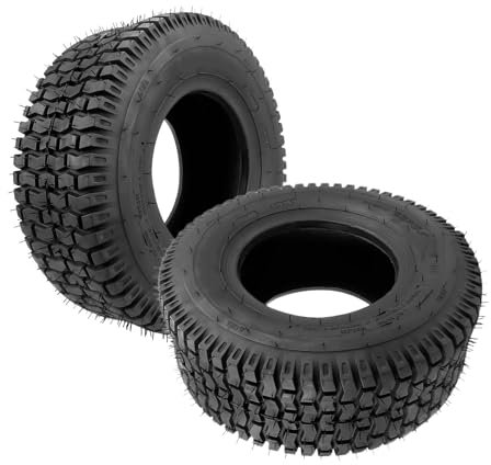 WLEJSL Pneus pour Gazon 13X5.00-6 4 Plis sans Chambre à Air 13X5.0-6 pour Roue Brouette Pneumatique, Diables, Tondeuses à Gazon, Tracteurs,2pcs