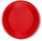 Generico 150 Piatti DESSERT colorati di plastica RIUTILIZZABILI da 17cm piatti rigidi | piatti Lavabili | VARI COLORI | per feste torte dolci frutta (Rosso)