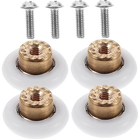 UKCOCO 4stücke Duschtür Tür Runner Gleitrollen Ersatz Teile Für Duschtüren Schiebetüren Badezimmer