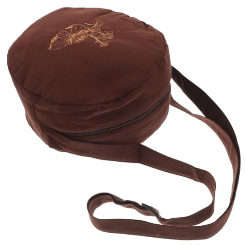 Vaguelly Bolsa Para Cuenco Tibetano De Monje Estuche De Almacenamiento Cierre Cremallera Bolsa De Práctica Para Viajes Canto Oración y Meditación Zen