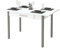 Miroytengo Mesa de Cocina Extensible Sendai Estilo Contemporáneo en Color Blanco y Gris para 4 Plazas 110-140x75x70-110 cm