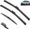 Coche Escobilla Limpiaparabrisas para Seat Ibiza 6J 2009-2012 Juego de Parabrisas Escobillas Parabrisas Ventana Cepillo de Lluvia