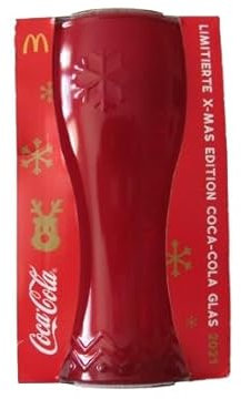 McDonalds - C o c a C o l a - Edition X-Mas 2021 - Sammelglas - Glas - Rot