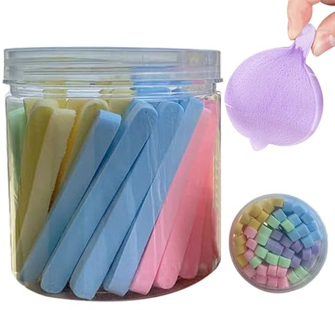 Gesichtsschwämme zum Gesichtwaschen Weiche sanfte komprimierte Peeling-Pads
