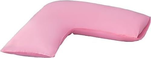 vingardium leviosa VL V Pillow with Pillowcase – Orthopedic V Shaped Pillows for Adults, Triangle Pillow for Neck, Back & Maternity Support (Pink, v pillow with case)