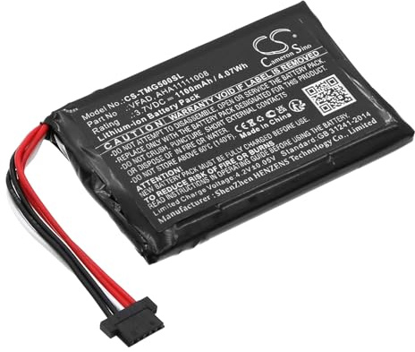 TCTK Akku 1100mAh Kompatibel mit [Tomtom] 4FL50, 4FL60, Go 5000, GO 5100, GO 5200, Go 6000, 6100, 6200, Pro 5250, PRO Truck 5250 Ersetzt AHA11111008, VF6P, VFAD