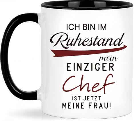 Verdaxis Kaffeetasse Renteneintritt Geschenke für Mann Männer, Lustiges Abschiedsgeschenk für den Rentner-Bin im Ruhestand-Kaffeetasse Ruhestandsgeschenk für Rentner Tasse zum Beginn des Ruhestands
