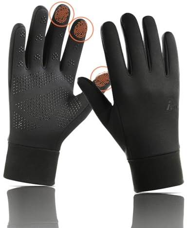 Aerynx Lightweight Running Winter Gloves, Touch Screen Warm Gloves Liners for Cycling Biking Sporting Driving for Men Women X1