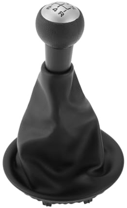 ACOLY Pomo de palanca de cambios manual de 5 velocidades con funda de cuero para Citroën Berlingo III y Peugeot Partner (2008-2021)