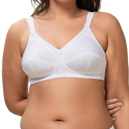 Triumph Donna Doreen + Cotton 01 N, Non-wired bra, WHITE, 8D