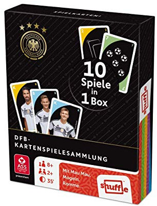 ASS Altenburger 22577504 - DFB SpielKarten! - Die Kartenspielesammlung mit 10 Spielen in 1 Box