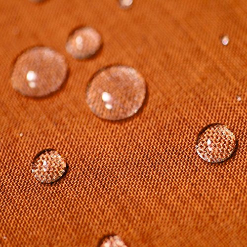 Garten-Tischdecke Lotus-Effekt Oval 160x220 cm Orange - Farbe & Größe wählbar mit Fleckschutz - (GT_O160x220Orange)