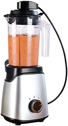 Rosenstein & Söhne Küchenmaschine: 2in1-Vakuum-Mixer mit 3 Stufen & 4 Klingen, 700 ml, BPA-frei, 300 Watt (Mixer mit Vakuum-Messbecher, mit Vakuumpumpen, Vakuumbeutel)