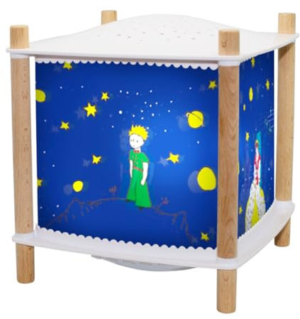 Trousselier 6260039 Magisches Nachtlicht mit Musik, Kinder Schlaflicht Der kleine Prinz, Einschlafhilfe mit Schreidetektor, Laterne ReVOLUTION 2.0