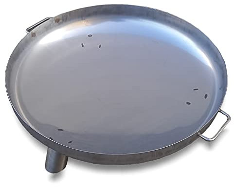 Wida Feuerschale 80 cm Alpha Edelstahl Ø 800 mm 1.4301 inkl. Füße und Griffe