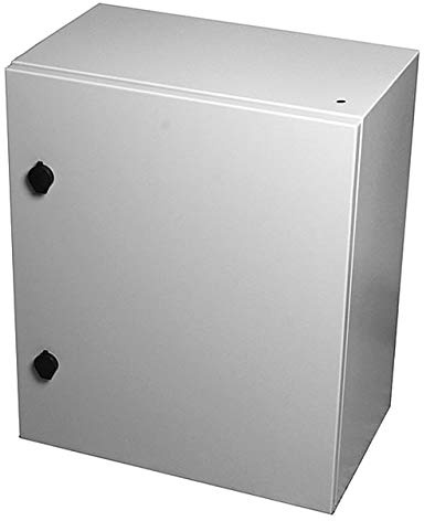 KlingerBorn Metallgehäuse mit Schloss für Schaltschrank – 500x600x300mm | Steuerungsbau – Stahlblechgehäuse mit Erdung, Tür & Montageplatte – IP66, IK10 – Maße in mm (BxHxT)