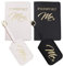 Mr and Mrs. Reisepasshüllen und Gepäckanhänger, Geschenkset, Reisepasshülle für Flitterwochen, Goldfarben, Einheitsgröße, Goldfarben