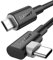 SUNGUY Câble USB C Micro USB OTG, [Lot de 2 0,3 m] Câble de charge Android coudé à 90 degrés Type C vers Micro USB, compatible avec MacBook Pro/Air, Galaxy S21/S20/S10, Pixel 5/4/3, Kindle