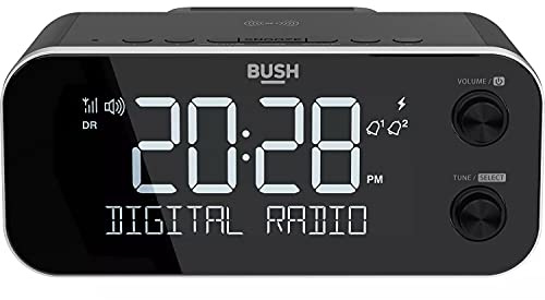 Bush DAB+ Clock Radio with Wireless Charging Dock