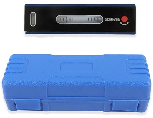 Kimllier 6 Precision Level, 0.02mm/m Accuracy, Carbon Steel, With Wooden Box