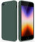 GiiYoon Case Compatible with iPhone7/8/SE2/SE3, Slim Liquid Silicone Shockproof Phone Case with Soft Microfiber Lining- green
