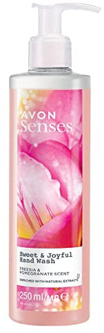 Avon Senses Sweat & Joyful mit Freesie und Granatapfel Duft flüssige Handseife 250 Ml