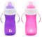 Munchkin Gentle Transition Baby Cup| Babies & Toddler Sippy Cups with Handles & Lids | BPA Free Non Spill Cup| Leakproof Silicone Childrens Cups | 9+ Months | 2 Pack |10 oz/296 ml