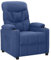 vidaXL Relaxsessel Blau Stoff