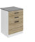 Belini Unterschrank Küche, Küchenunterschrank 60 cm Breite. SDSZ Küchenunterschrank mit Arbeitsplatte. Küchenschrank mit Schubladen, Sonoma-Eiche
