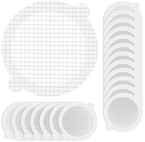 Zimoer 20PCS Haarfänger Dusche,Duschablauf Aufkleber,Haarfänger für Duschablauf,Abfluss Haarfänger Aufkleber,Hair Catcher Sticker,Hair Catcher (Durchmesser 9cm)