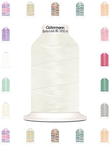 Nähmit - Gütermann Bulky Lock 80 Bauschgarn 1000m Rolle Overlockgarn (03-111)