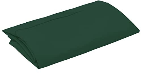 vidaXL Cantilever Umbrella Canopy – 300cm Round Sunshade, Green Replacement Fabric, UV and Fade Resistant, Polyester Umbrella Cover for Outdoor, Patio, Garden