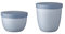 Mepal - Snackpot Duo Pack Ellipse - Praktischer Behälter zur Aufbewahrung & für Transport von Lebensmittel - Tiefkühltauglich - Spülmachinenfest - Nordic Blue