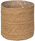 SMPLY. Macetero Semirígido Redondo Cesta Mimbre Ideal para Macetas o Tiestos Válida para Interiores o Terrazas Cubremacetas De Yute Natural (Natural, 30 x 30 cm)