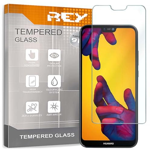 2X Protector de Pantalla para Huawei P20 Lite - Nova 3E, Cristal Vidrio Templado Premium