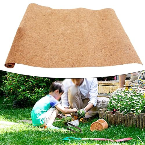 CWOQOCW Kokosfaser-Substrat-Teppich-Matten, Reptilien-Teppichauskleidung, Eidechsen-Käfig, Kokosfaser-Auskleidung, Kokosfaser-Auskleidung, Kokosfaser-Auskleidung für Blumenkorb (50 x 100 cm)