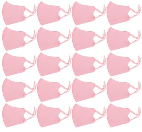 Yuecoom 20 Staubmasken, Leicht, Anpassungsfähig, Atmungsaktiv, Waschbar, Wiederverwendbar, Für Männer Und Frauen, Praktisches Geschenk(Rosa)