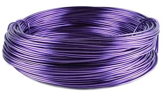 Aluminiumdraht Ø 2mm - 60m Ring in verschienden Farben. (Lila)